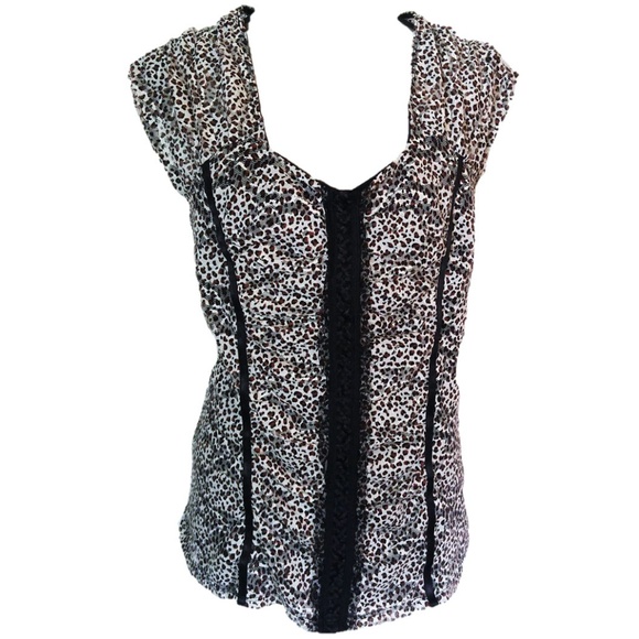 Fashion Bug Tops - Lace Cheetah Corset Style Top Sz 1x 😻